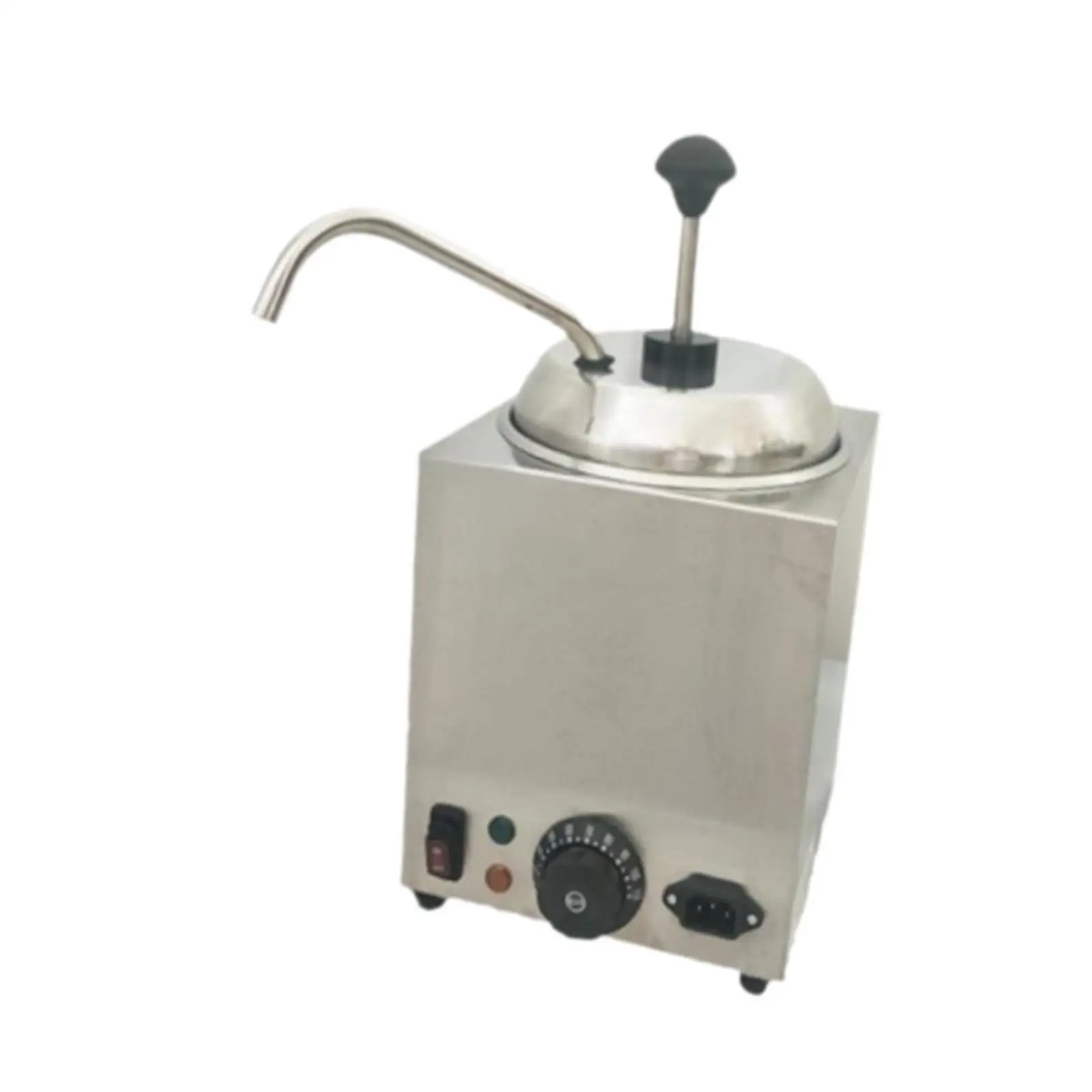 Nacho Cheese Machine Nacho Cheese Dispenser Warmer Temperature Control Hot Fudge Warmer Caramel with Pump Sauce Fudge Dispenser