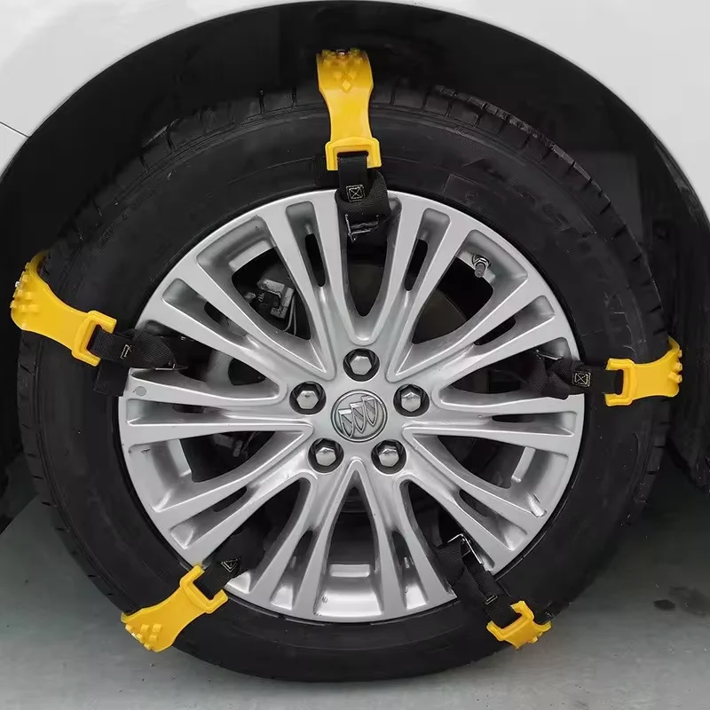 Car Snow Widening Tire Anti-Skid Chain, Sedan Off-Road Vehicle, Universal Cow Tendon Thickened Track Anti-Skid Chain