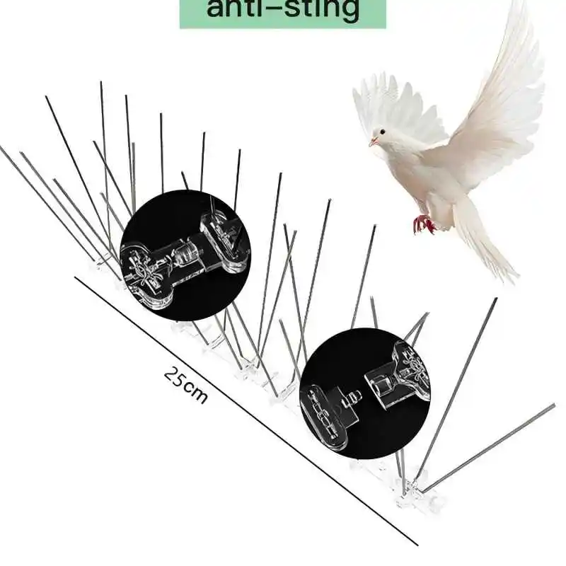 Bird Repellent 10pcs/box Gardening Stainless Steel for Home Balcony to Prevent