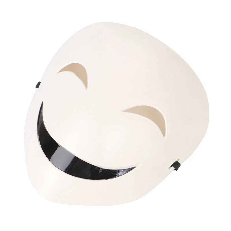 Weiße Unisex-Lächeln-Maske für Erwachsene, japanischer Anime, Black Bullet Hiruko, sichtbarer Helm, Cosplay-Kostüm-Requisiten, Halloween-Geschenkkollektion – Detail 10
