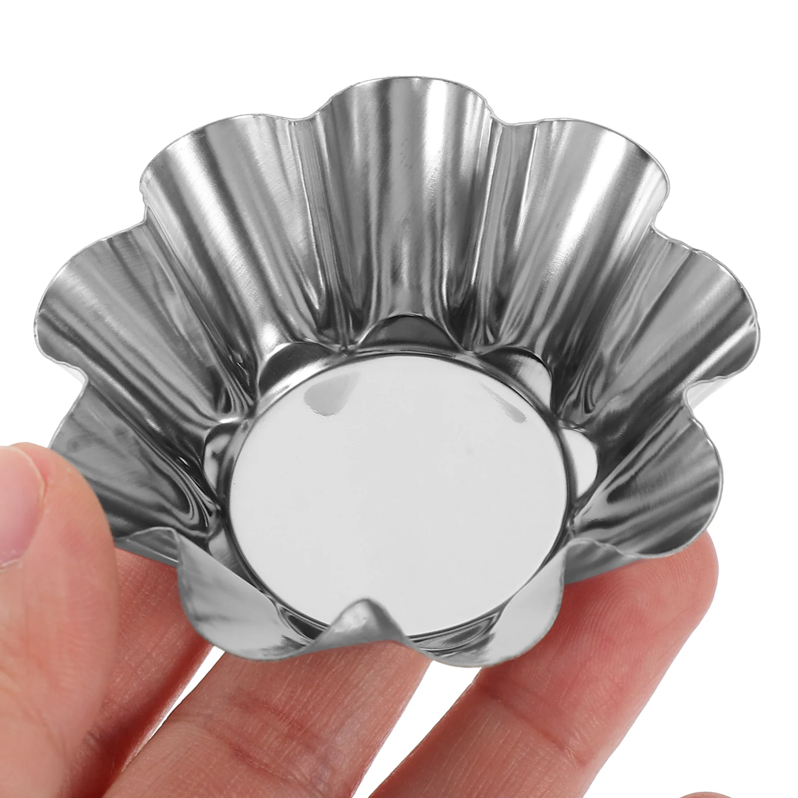 Cake Mold 6pcs 12pcs Carbon Steel Egg Tart Molds Nonstick Flower Shape Cupcake Muffin Pudding Mould Tartlets Cracker Tray