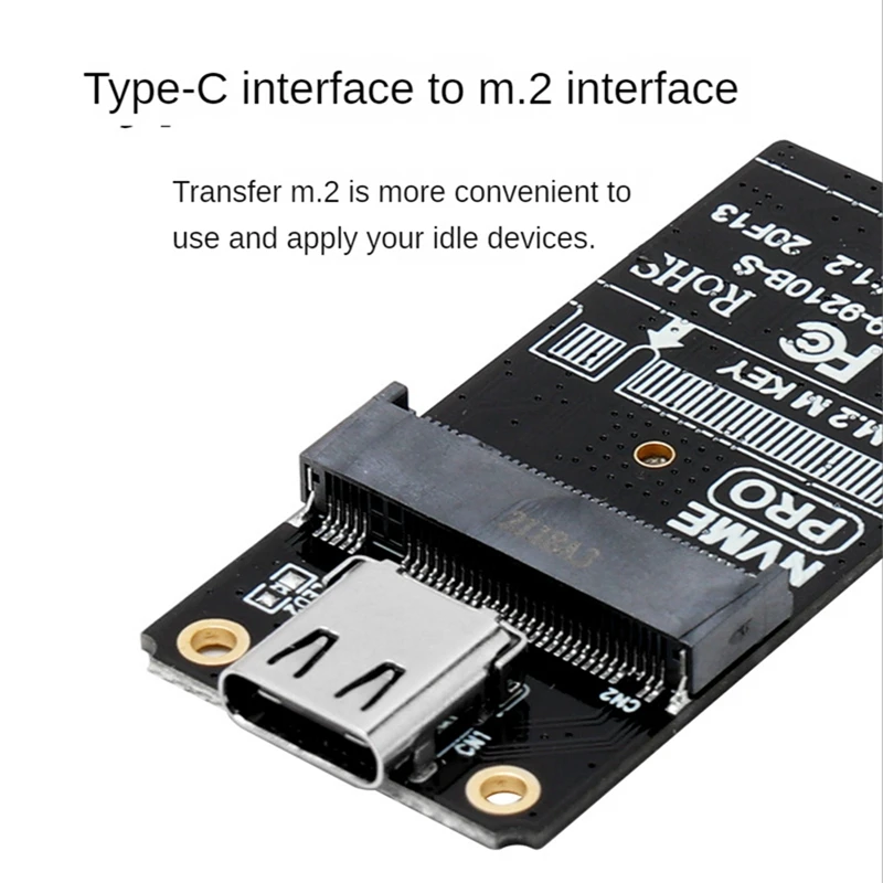 TYPE-C to M2 Nvme Ŭ M.2-USB 3.1 CŸ  ī , M2 SSD 2230, 42, 60/80