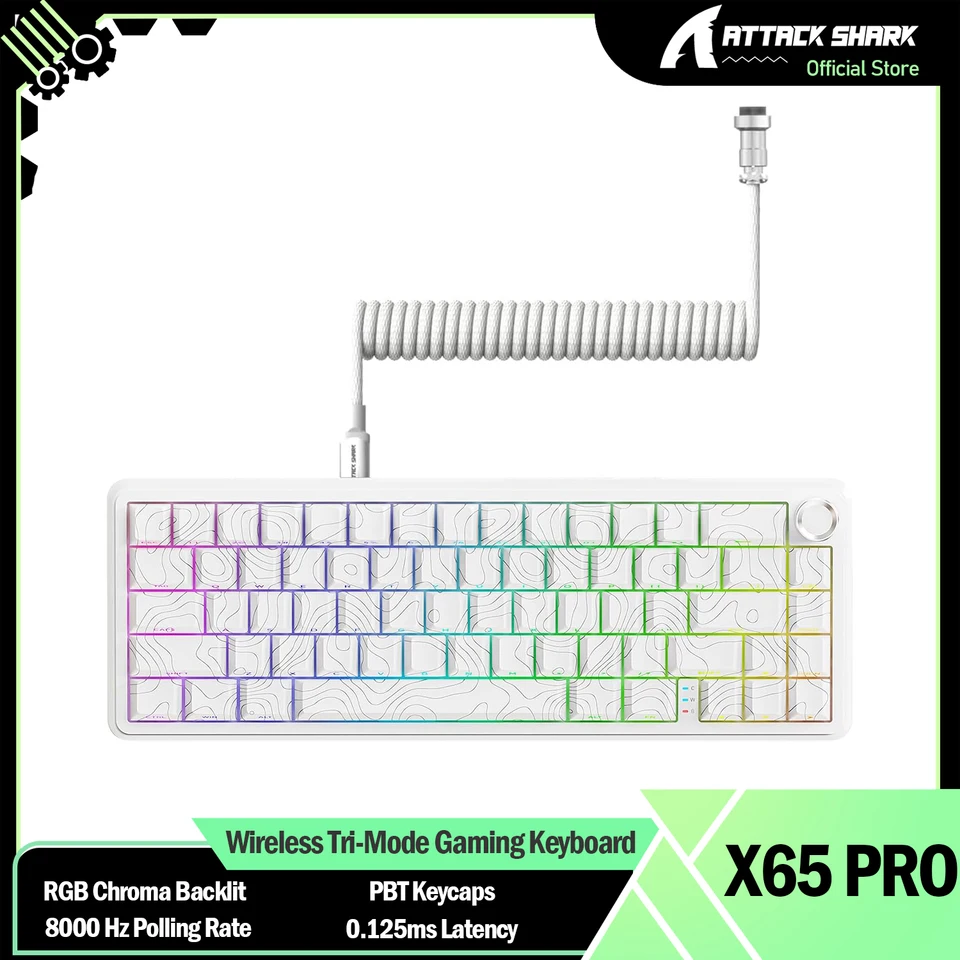 ATTACK SHARK X65PRO HE Rapid Trigger Magnetic Keyboard, Magnetic