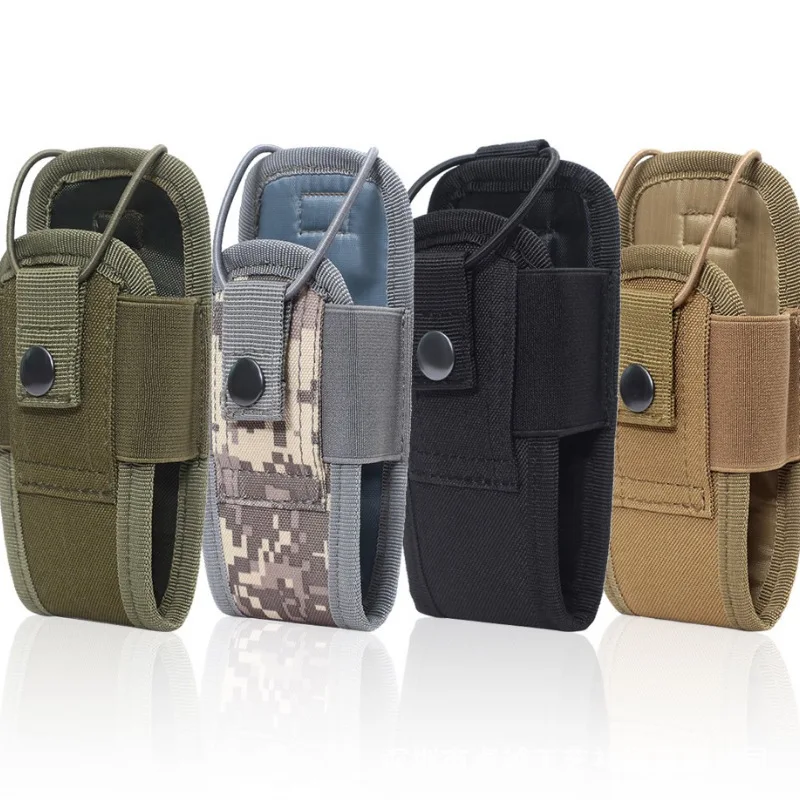 

1000D Tactical Molle Radio Walkie Talkie Pouch Waist Bag Holder Pocket Portable Interphone Holster Carry Bag for Hunting Camping