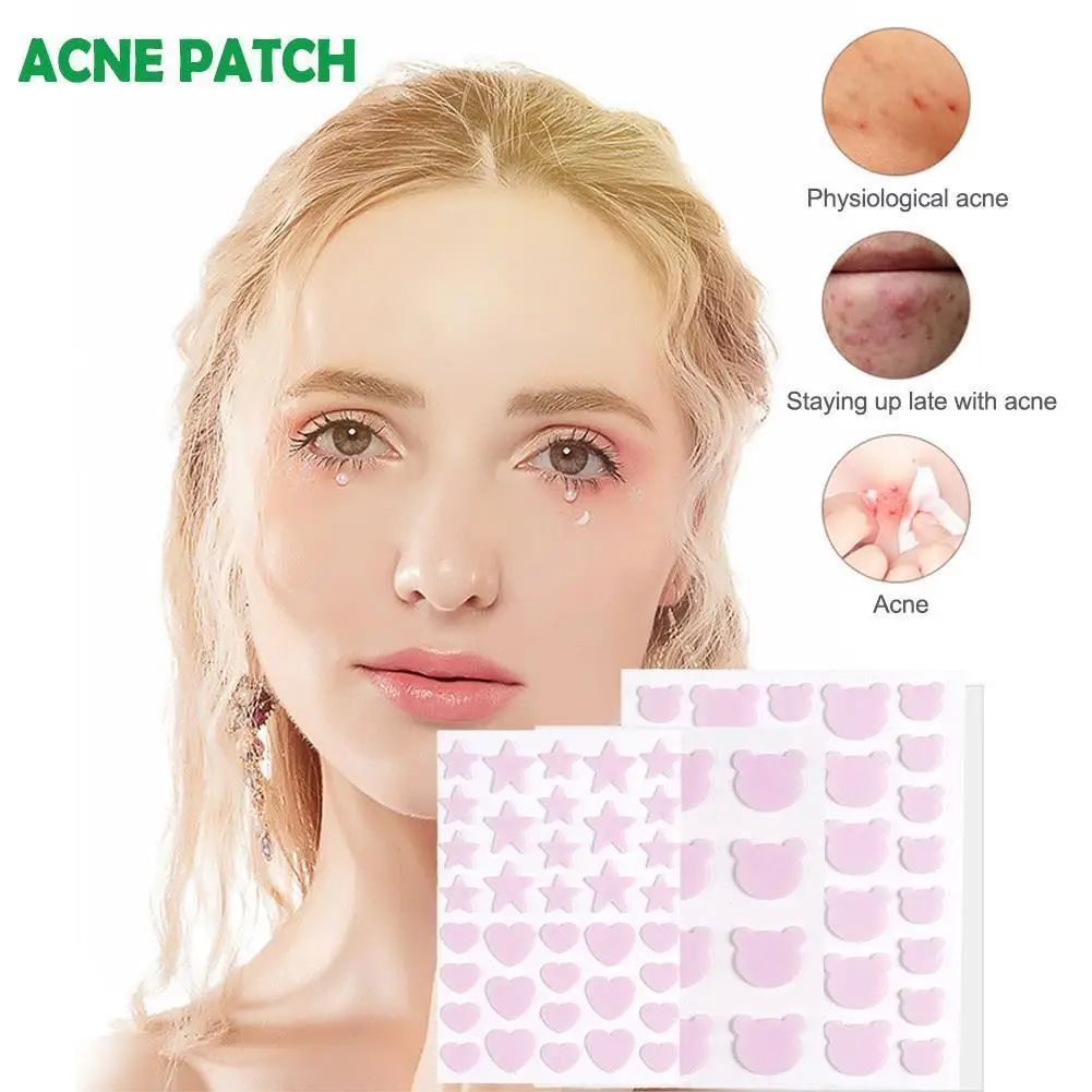 

12/36Pcs Colorful Acne Patches Cute Star Heart Shaped Treatment Sticker Invisible Cover Removal Pimple Patch Skin Care