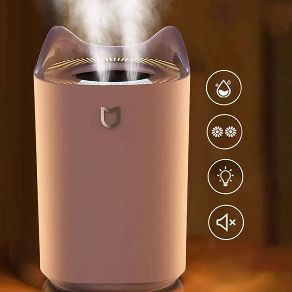 

Double nozzle air humidifier essential oil diffuser ultrasonic electric aromatherapy diffuser large capacity double spray