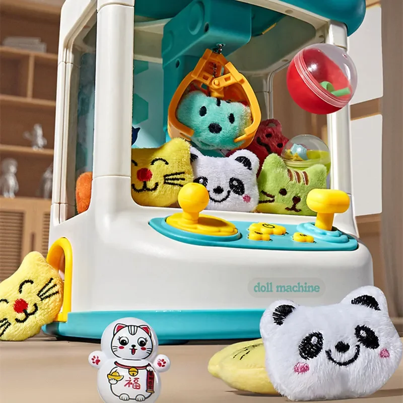 Automatic Mini Claw Machine for Children Christmas Gifts Kids Toys Arcade Crane Doll Machines with Sound Light New Year Birthday 4