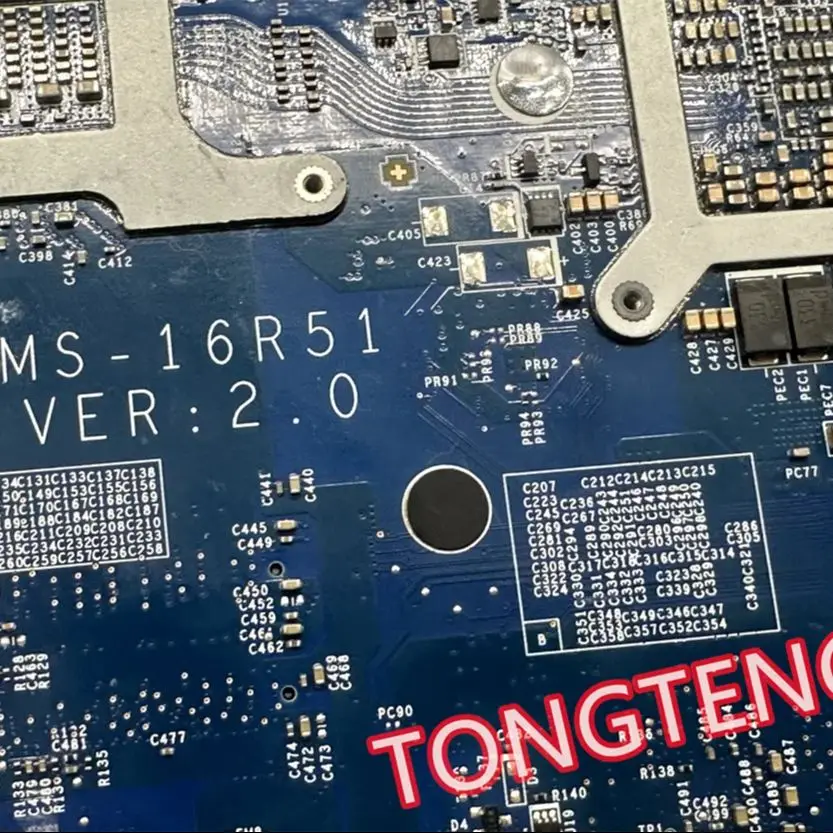 Description Picture 6 of itemms-16r51 ver 2.0 Laptop Motherboard For MSI MS-16R5 GF63 Thin 10SC  with i5-10500h and gtx1650m TEST OK