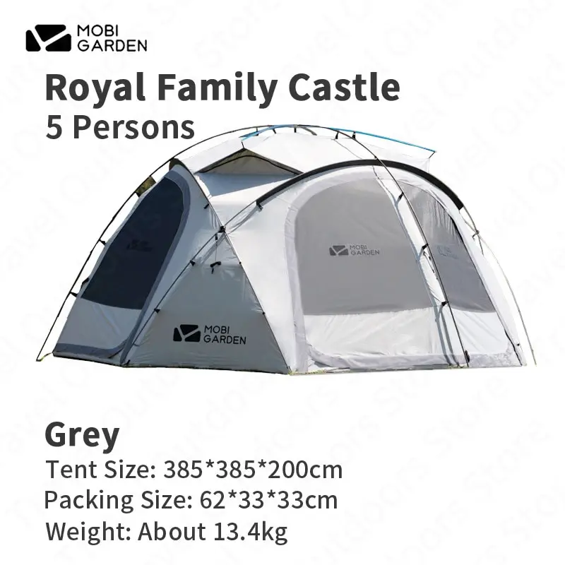 モビガーデンロイヤルキャッスル10㎡テント5人家族防水5000テント150d