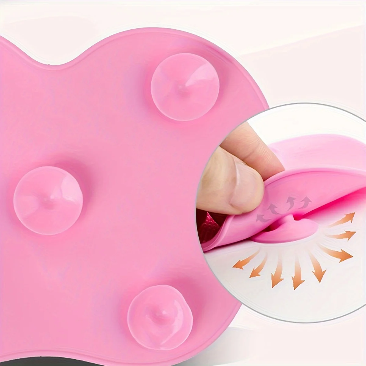 Apple-Shaped Silicone Makeup Brush Cleansing Mat for Deep Cleaning and Residue Removal