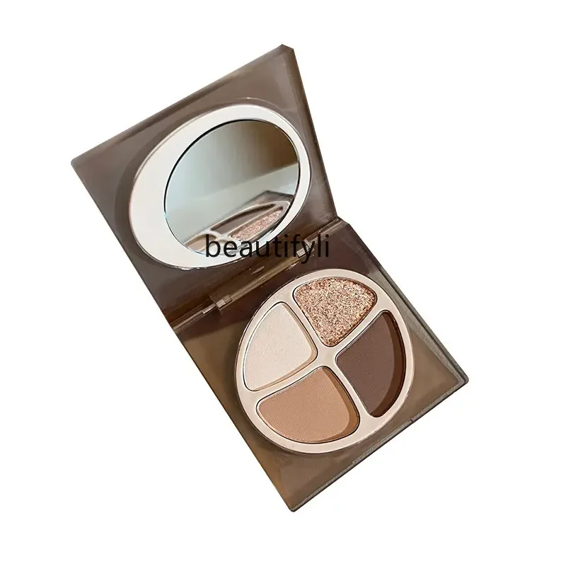 

yj Gray Purple Eyeshadow Low Saturation Plain Face Daily Makeup Earth Color Matte Eyeshadow Plate Nude Color