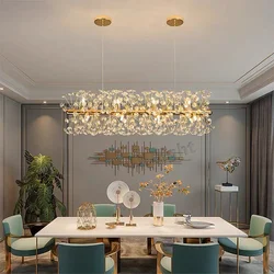 Modern K9 Chandeliers Light For Living Room Dining Room Led Chandelier Hanging Lamp Modern Bedroom Crystal Light Cafe Bar Decor
