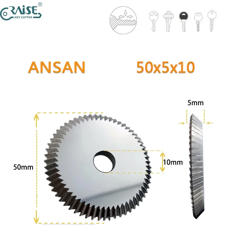 

B53 50x5x10 Milling Cutter Compatible with An San Carisma Key Cutting Machine Locksmith Tools