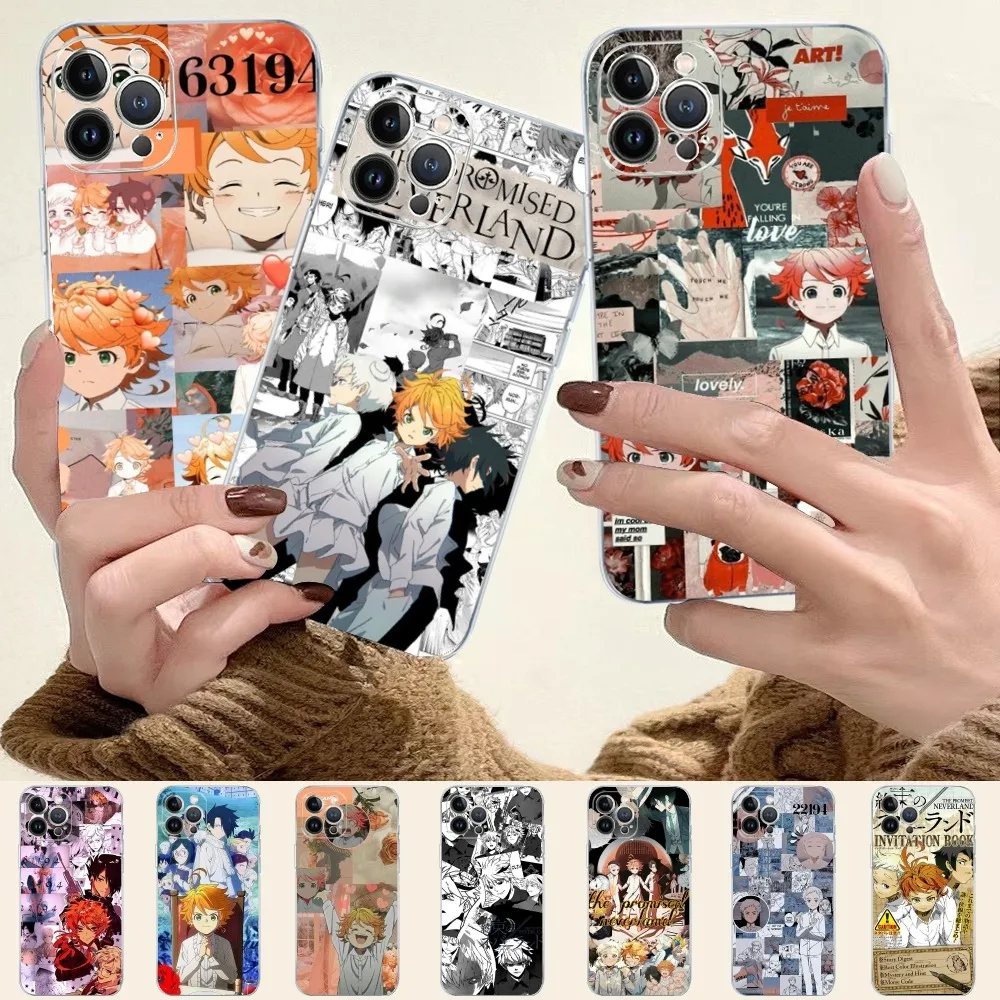 Anime The Promised Neverland Phone Case Silicone Soft for iphone 15 14 13 12 11 Pro Mini XS MAX 8 7 6 Plus X XS XR Cover