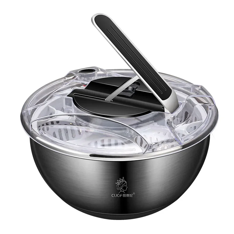 Salad Spinner Food Strainers Salad Making Tool Multifunctional Vegetable Washer Vegetable Dryer Centrifuge Kitchen Tools