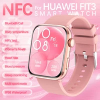 2025 New NFC Smat Watch Women 1.85-inch Blood Pressure Heart Rate Bluetooth Call Female Health Smarwatches Ladies For HUAWEI IOS 1