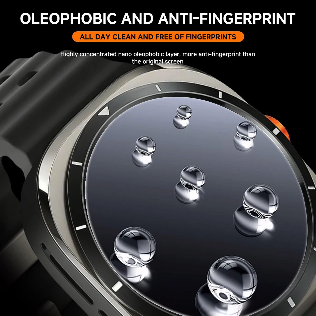 Premium Tempered Glass Screen Protector for Smartwatches - Easy Installation, Pack of 5