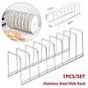 1Pc Stainless Steel Dish Rack Kitchen Dish Pan Plate Draining Rack 1