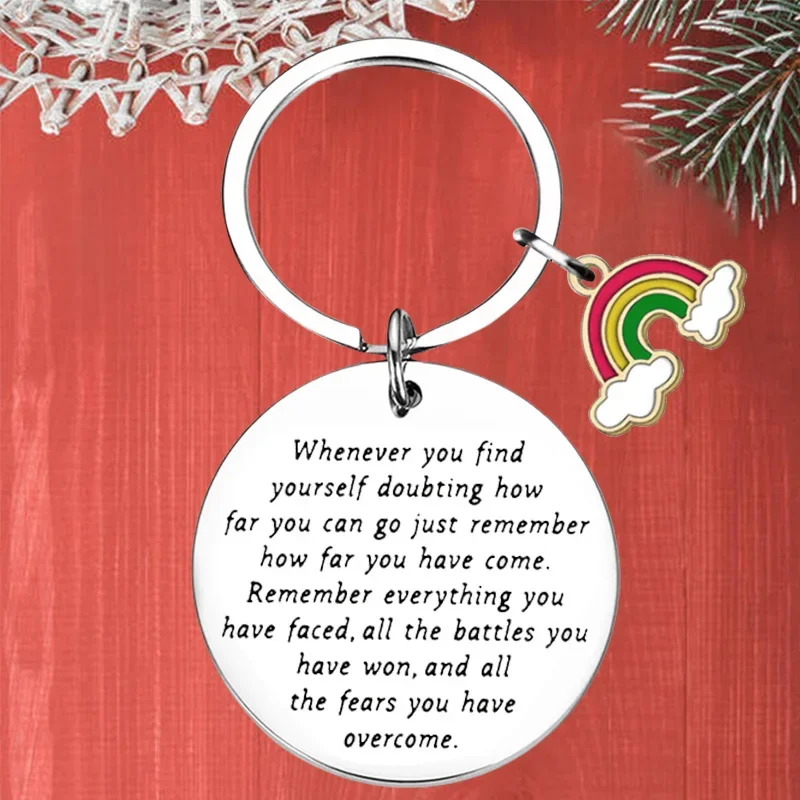 

Metal Encouragement Recovery Gifts Sobriety Sympathy Keychain Pendant Cancer Survivor Awareness Gift Key Chains