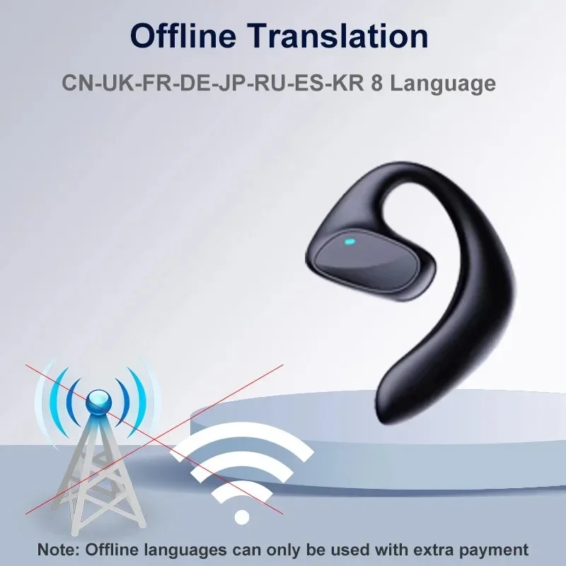 Translator Earbuds M8 Headset Supports 144 Languages Real Time Translation Languages Translator Earphones