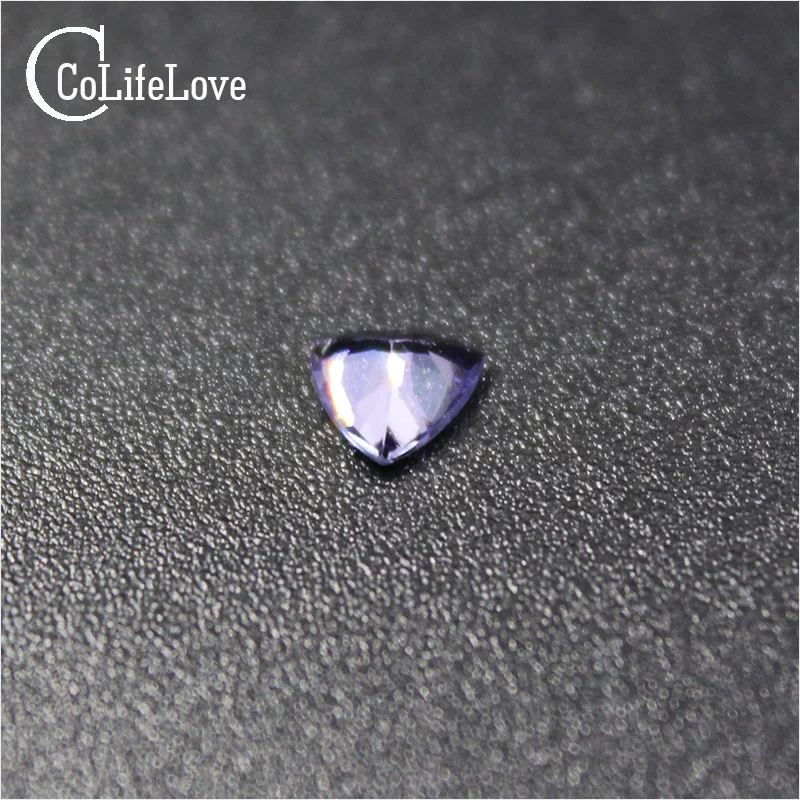 100% Natural Tanzanite Loose Gemstone 5mm * 5mm Trangle Shape Genuine VS Tanzanite Loose Stone