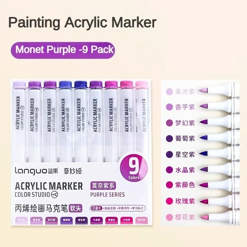 Vibrant Acrylic Paint Art Marker Set for Creative DIY Projects