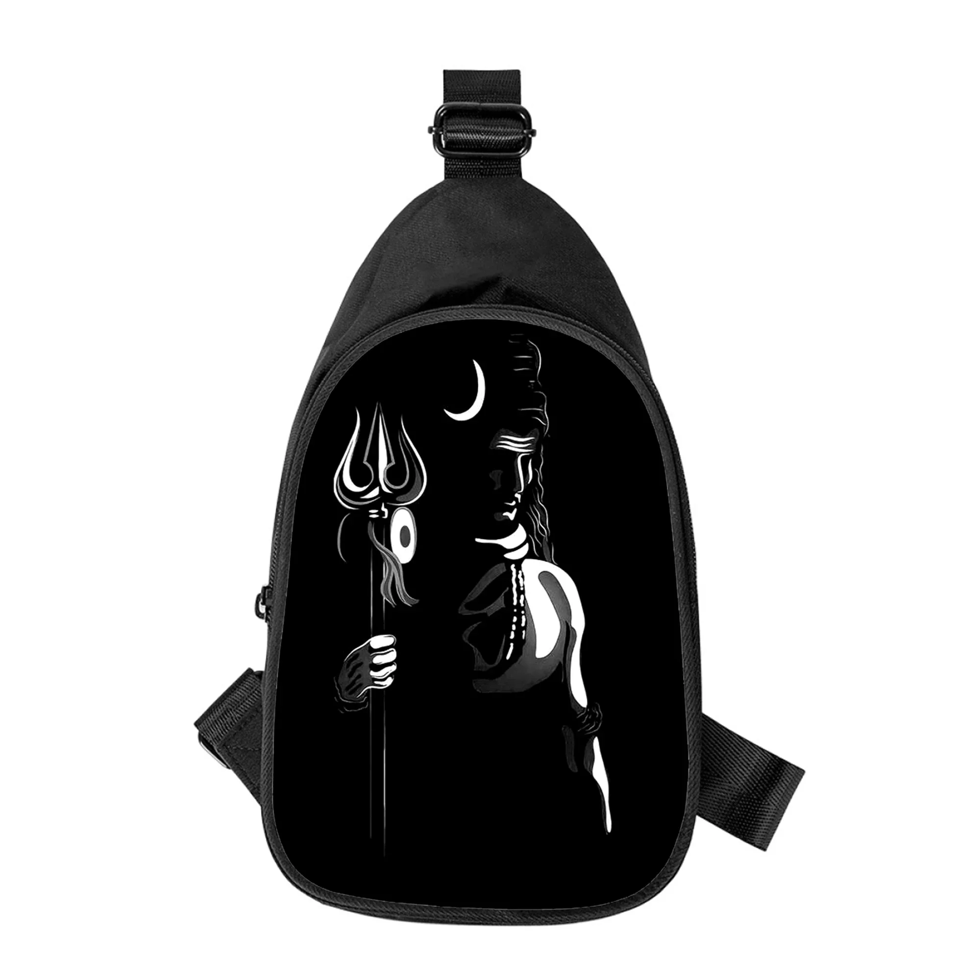 Shiva-Sac de poitrine imprimé en 3D pour hommes et femmes, sac à bandoulière alertes onale, sac de taille pour homme, sac de poitrine pour mari initié à l'école, nouveau