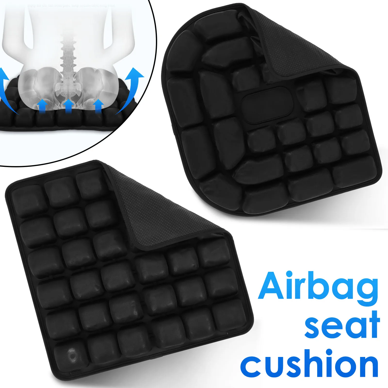 Breathable Inflatable Seat Cushion for Car Office Chair