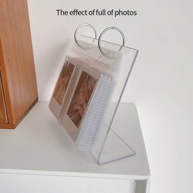 Átlátszó Fotóalbum Photocard Binder 64 Zsebek Holder Instax Album Desk Calendar Kpop Polaroid - Image 6