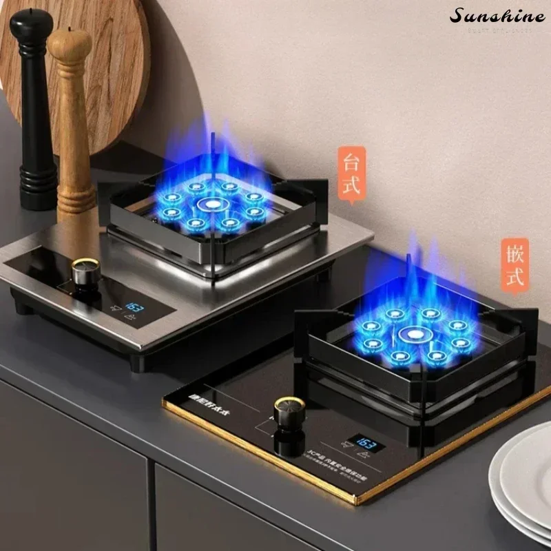Household Large Flame Single Burner Gas Stove for Natural LPG, with Cooktop gas cooker