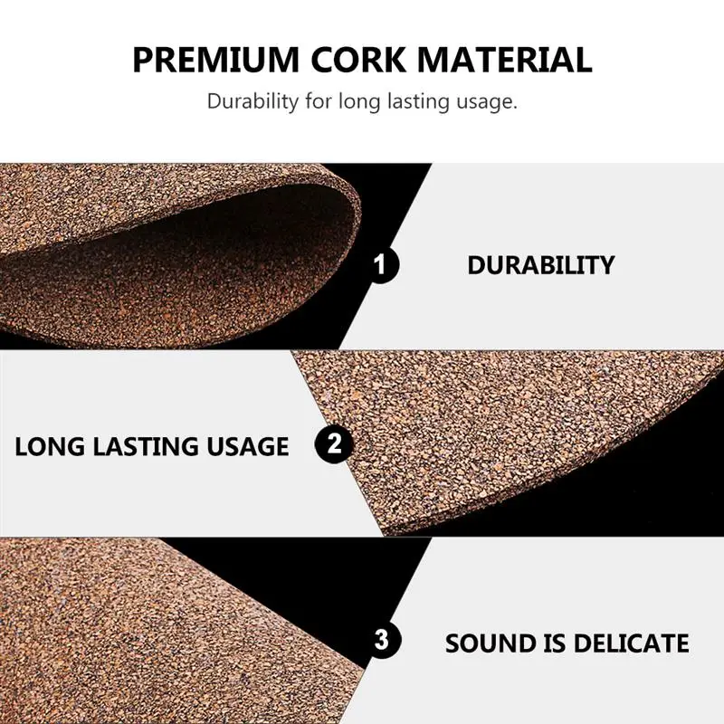 Vinyl Record Player Mat Cork LP Slip Mat Anti-Static for 12 inch LP Vinyl Record Player