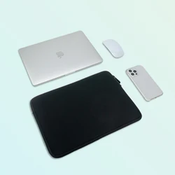 Sleek Multi - Size Laptop Sleeve with Protective Padding - 13or14 Inch (Black)