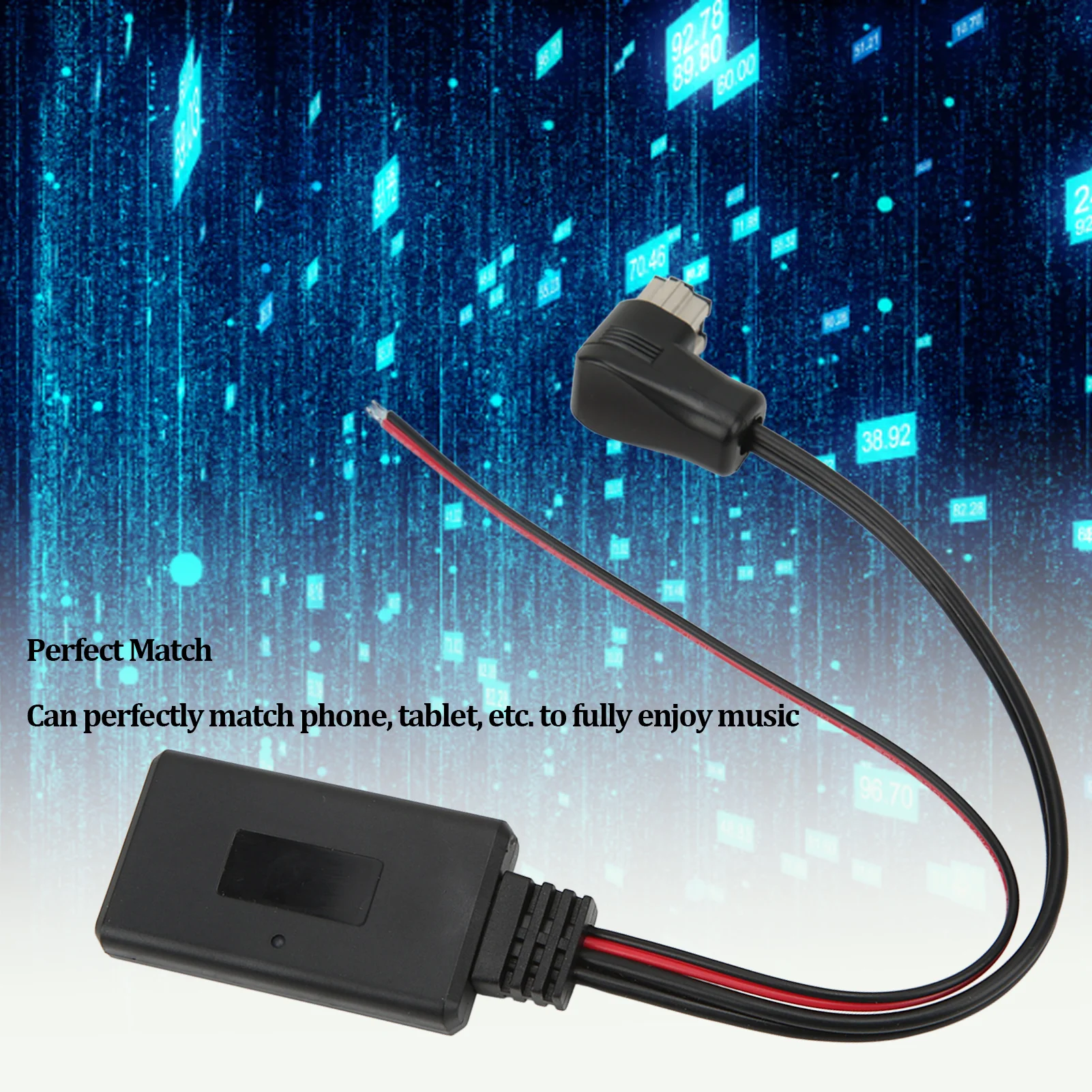 AUX Audio Cable Audio Cable AUX Adapter Line MP3 Input Bluetooth 5.0 Replacement for IP‑BUS Line Car