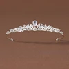 Fashion Gold Silver Color Crystal Crowns For Kids Child Girls Pearls Tiaras Diadems Wedding Hair Accessories Bridal Jewelry