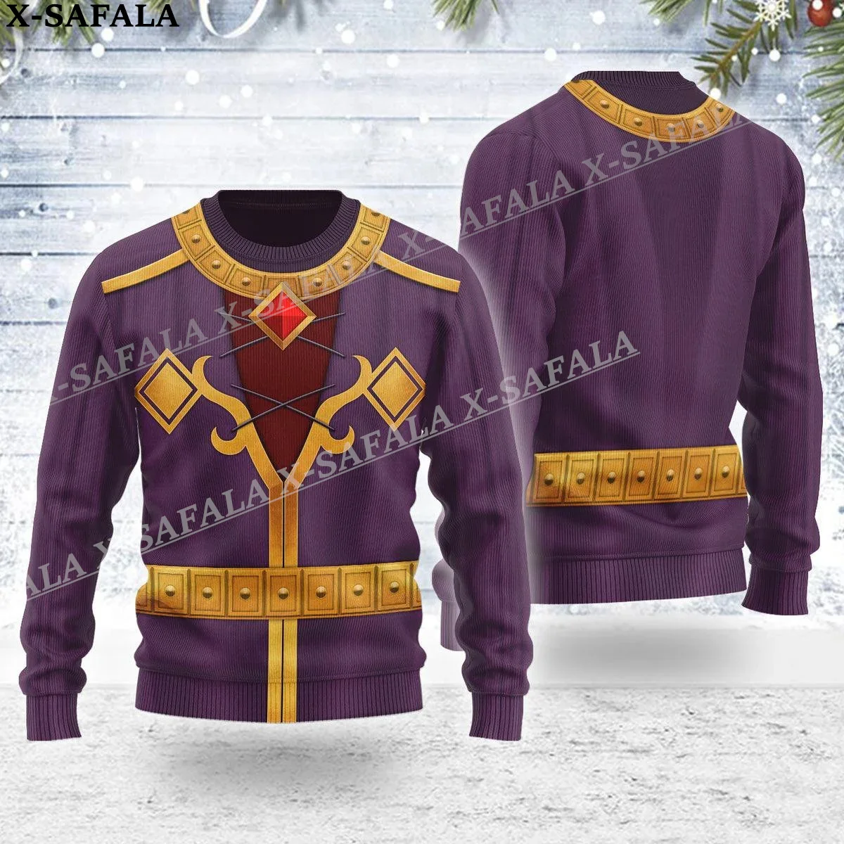 thumbnail image 1 of Divertido regalo de Navidad Cosplay Armadura Feo Suéteres de punto navideños Regalos de Navidad Jerséis Tops Pareja Fiesta Unisex Casual-7, 1 of 5