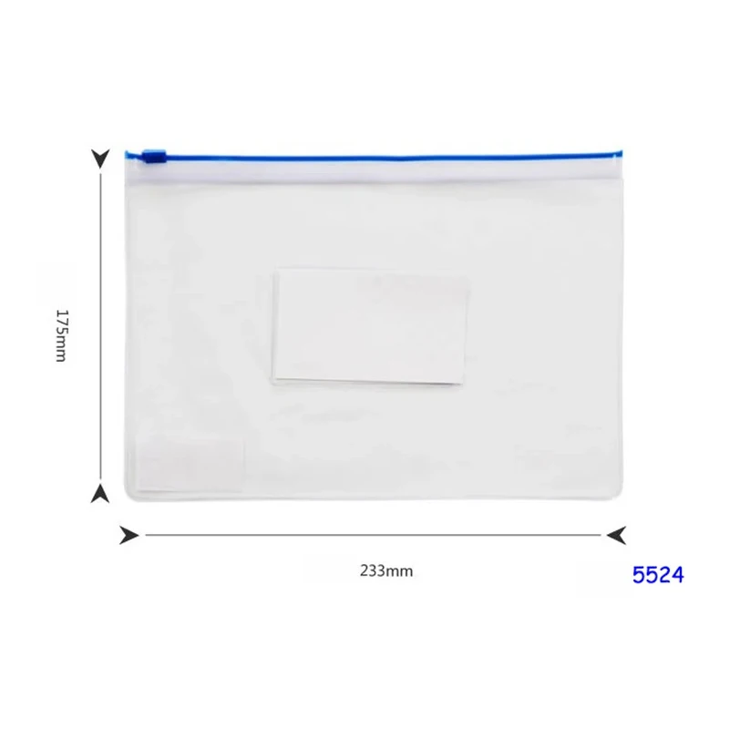 Pvc Plastic Ziplock Bags Transparent Zipper Bag Size Office, Cultural And Educational Supplies/Folders file bag,office folder,binder folder