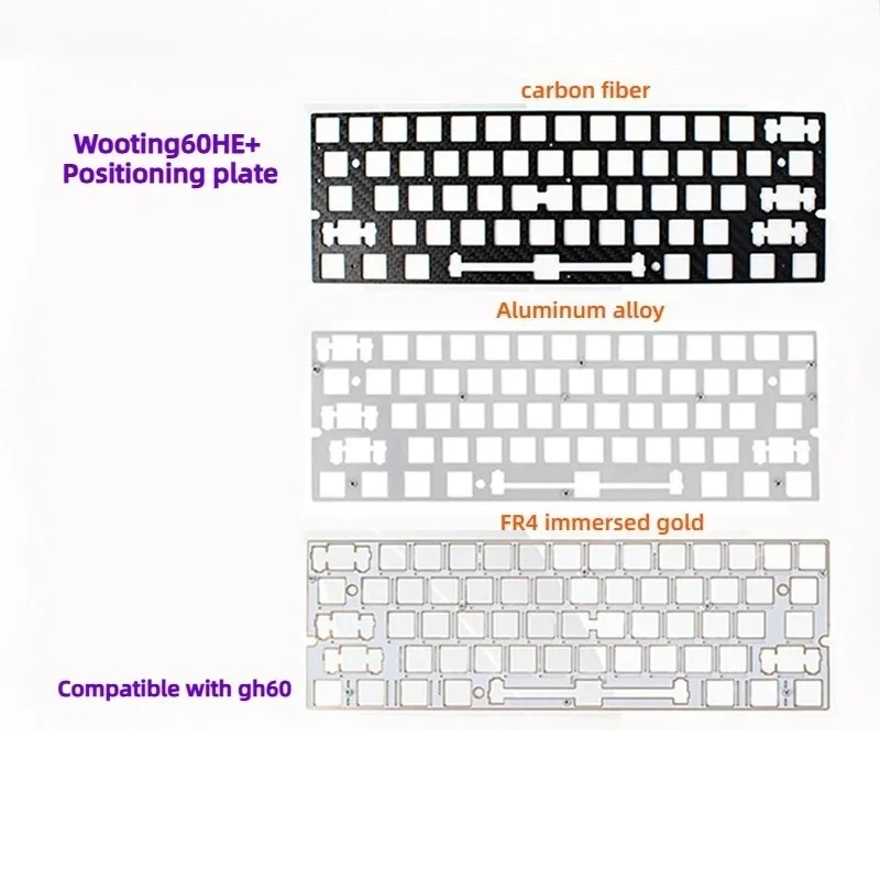 Wooting 60% 레이아웃 FR4 포지셔닝 플레이트 호환 GH60 Mad60 Win60 맞춤형 DIY 자기 축 키보드 액세서리 PC 게이머 선물