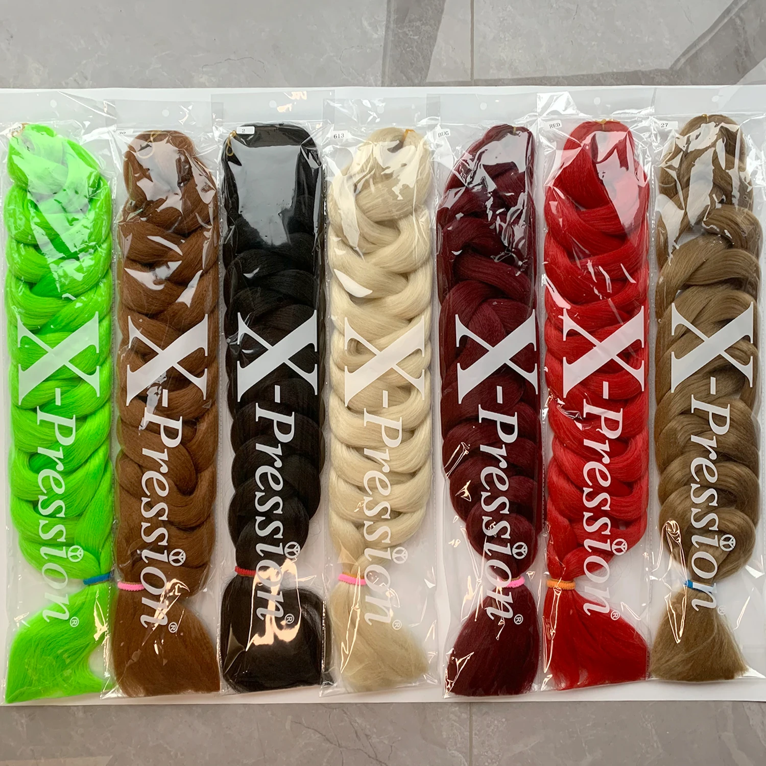 

82 Inch 165g Wholesale Xpression Jumbo Braiding Hair Pre Stretched Box Twist Braids Synthetic Hair Extensions For Black Women