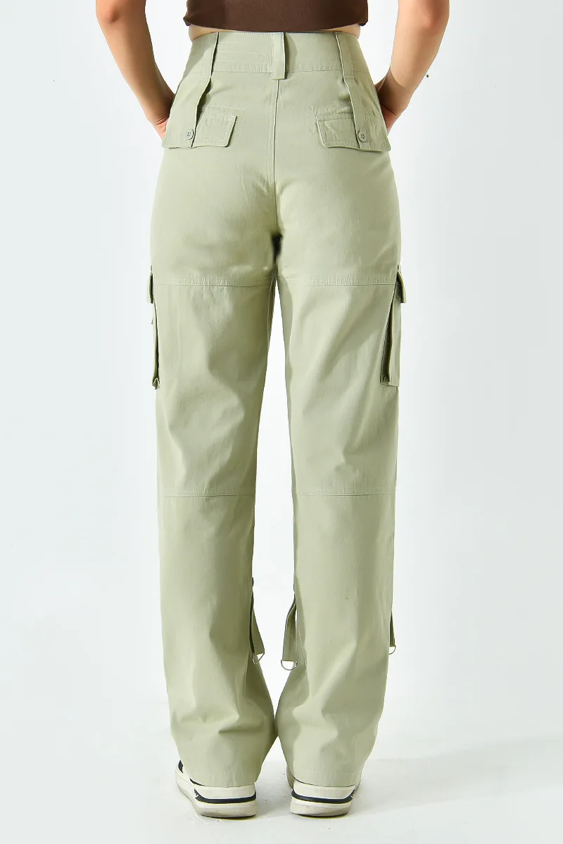 Women's New Spring and Autumn European and American Fashion Classic Street Trend Daily Retro French Wide Leg Work Pants