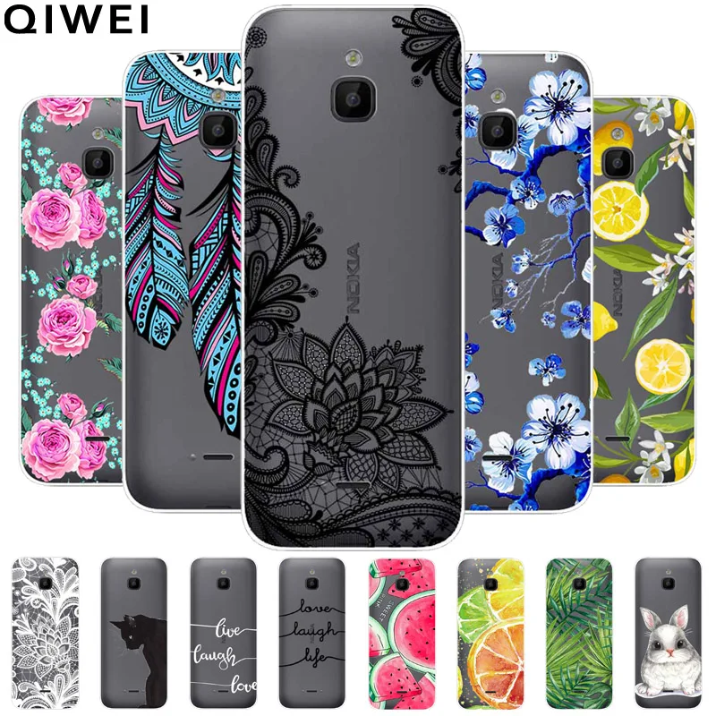 Per Nokia 6300 4G Custodia Trasparente Carino Silicone Morbido Tpu Coque Per Nokia 6300 4G Cover Per Telefono Per Nokia6300 Clear Funda Capa