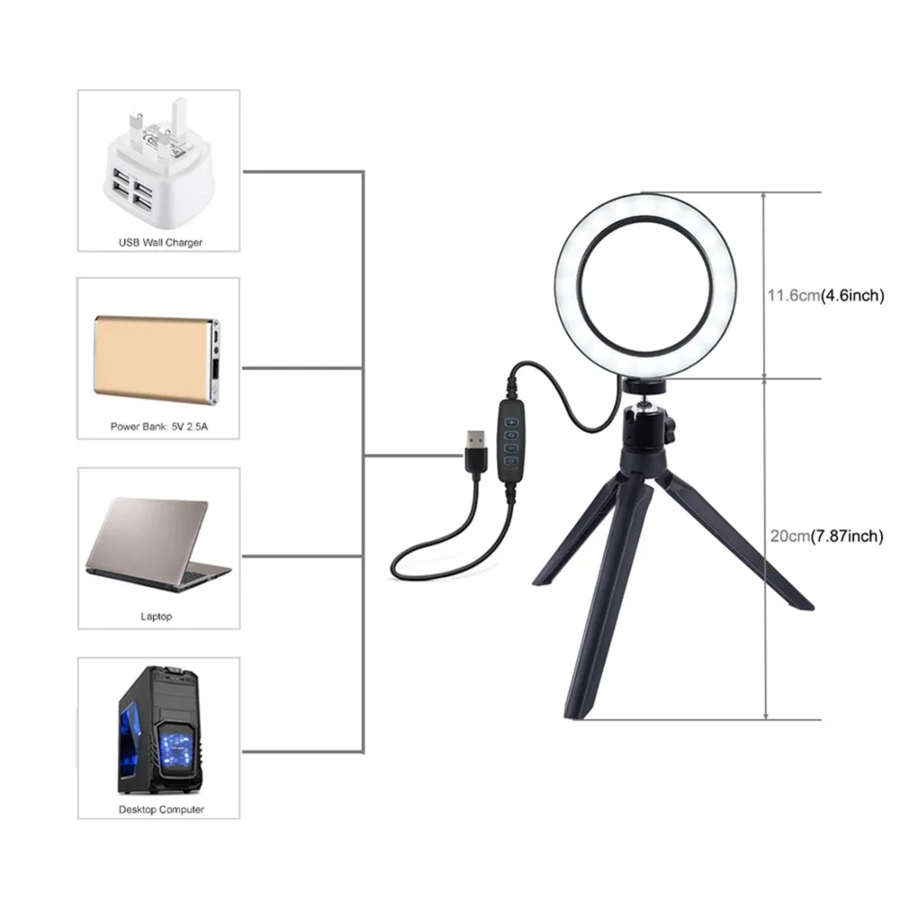 PULUZ Photography Accessories Set 30cm Folding Photo Softbox Studio Shooting Tent Box Kit LED Lamp Backdrops Kit with Tripod
