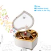 Ballet Dancer Music Box Heart Shaped Hand Cranked Musicial Box Desktop Ornament For Gift Home Decor 6