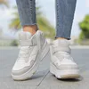 Children's Roller Skate Shoes Student Inline Skating Shoes grils 4-Wheel Deformation Boy's Ice Skating Shoes size31-40 4
