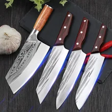 Profissional chinês faca do chef de cozinha multifuncional carne cutelo cortador vegetal faca de corte faca de corte ferramentas de cozinha