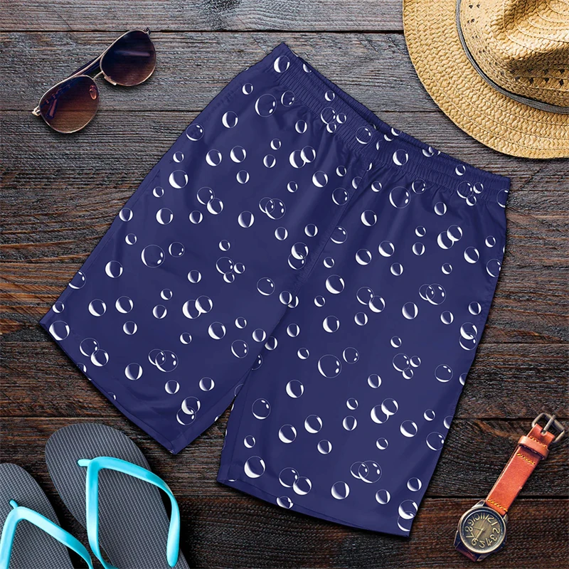 Colorful Bubbles Harajuku 3D Print Surfing Board Shorts Cool Summer Street Hip Hop Swim Trunks For Men Kids Travel Beach Shorts 5