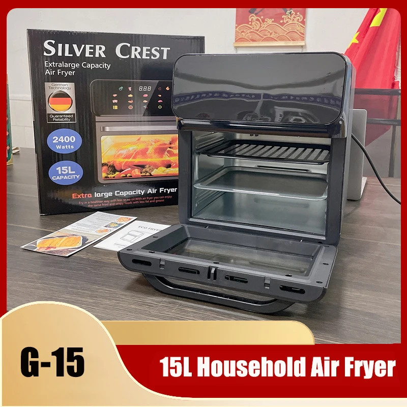 

G-15 Household Electric Air Fryer 15L Large Capacity 2400W Strong Power Visible Touch Type Electric Oven