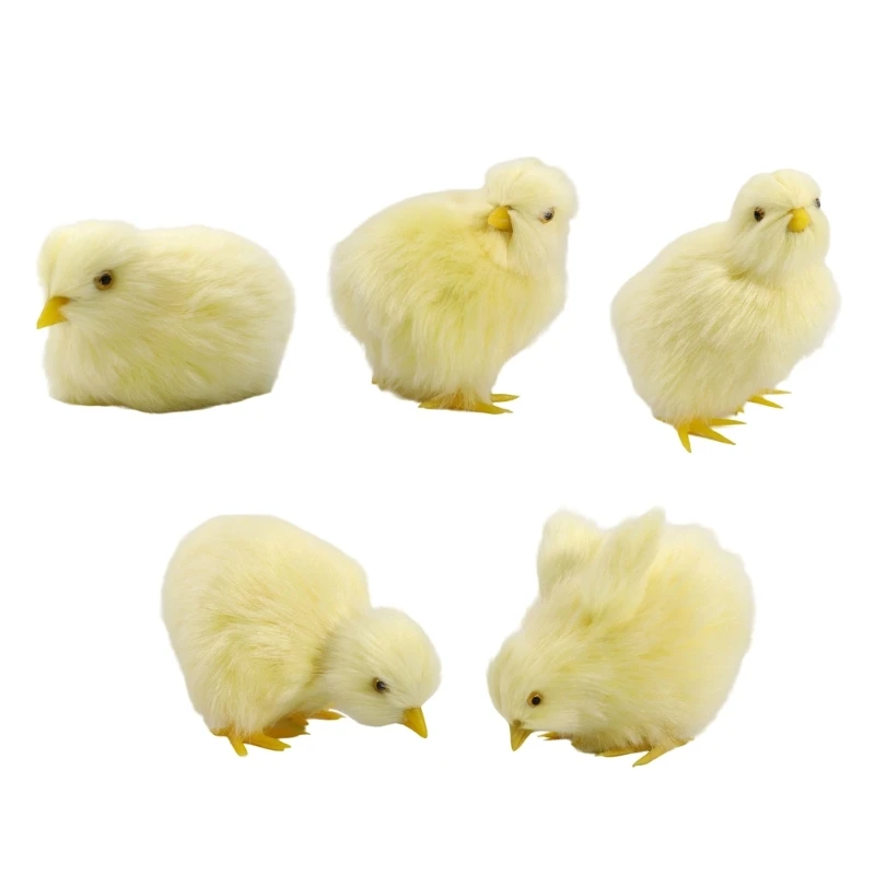 

Realistic Plush Toy Stuffed Animals Toy Model Figure Chicken Toy Interaction for Party Decors Children Easter Gift