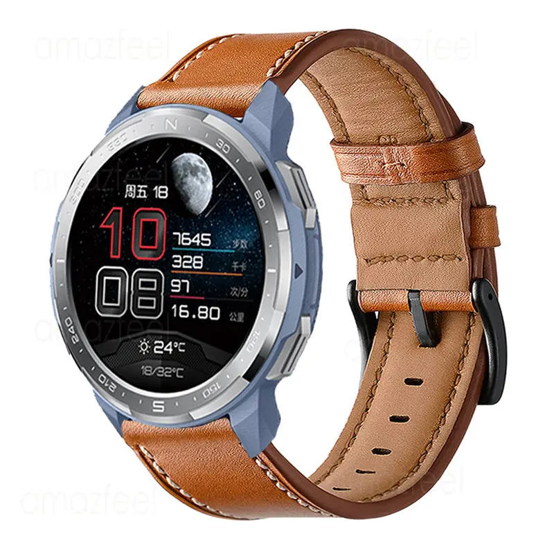 Leather Watchband, 20mm/22mm Strap