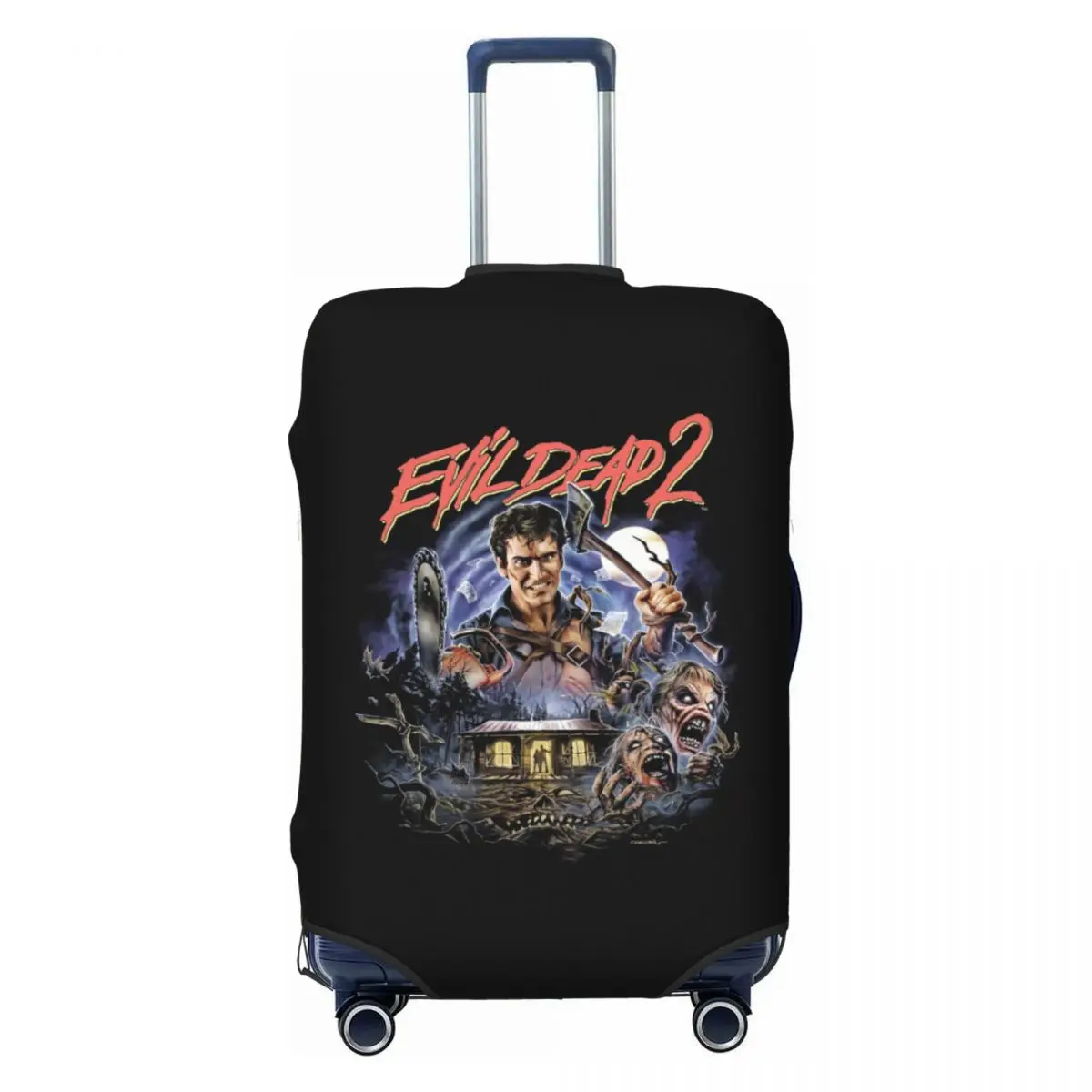 

Custom Evil Dead Luggage Cover Protector Dust Proof Supernatural Horror Movie Travel Suitcase Covers