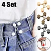 1/4Set Nail-free Metal Jeans Button Snaps Detachable Pants Clips Buttons Pins DIY Waist Tightener Clothing Buckles Sewing Tools 1